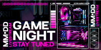 Neon Game Night Twitter post Image Preview
