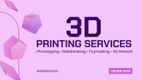 3d Printing Business Facebook Event Cover Design