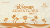 Retro Summer Silhouette Video Image Preview