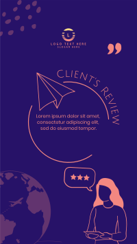 Travel Agency Review Facebook Story Design
