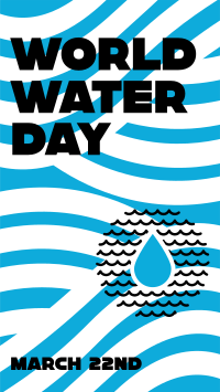 World Water Day Waves Facebook Story Design