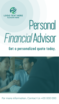 Financial Advisor YouTube Short Design