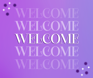 Gradient Sparkly Welcome Facebook post Image Preview