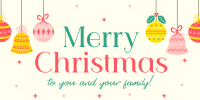 Christmas Family Greetings Twitter Post Image Preview