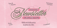 Y2K Coquette Newsletter Twitter Post Design