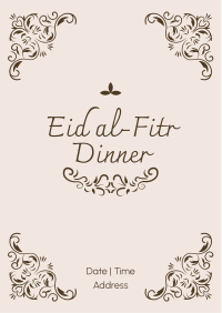 Fancy Eid Dinner  Flyer Design