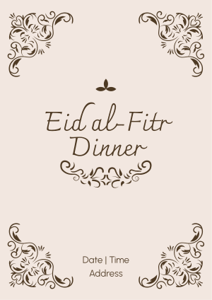 Fancy Eid Dinner  Flyer Image Preview