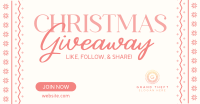 Christmas Giveaway Promo Facebook Ad Design