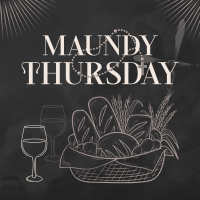 Maundy Thursday Supper Instagram Post Design