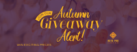 Autumn Giveaway Alert Facebook cover Image Preview