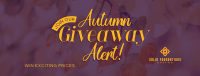 Autumn Giveaway Alert Facebook cover Image Preview