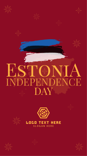 Simple Estonia Independence Day Instagram story Image Preview