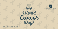 Worldwide Cancer Fight Twitter Post Design