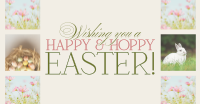 Rustic Easter Greeting Facebook Ad Design