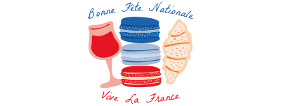French Food Illustration Facebook cover