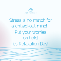 Wavy Relaxation Day Instagram post Image Preview