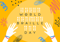 World Braille Day Postcard Image Preview