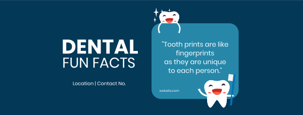 Dental Facts Facebook Cover Design Image Preview