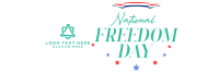 National Freedom Day Twitter header (cover) Image Preview