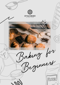 Beginner Baking Class Poster Image Preview