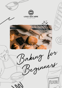 Beginner Baking Class Poster Preview