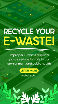 Recycle your E-waste TikTok Video Design