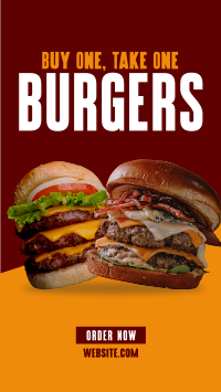 Double Burgers Promo YouTube Short Design