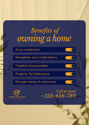 Home Owner Benefits Poster Image Preview