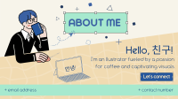 About Me Illustration Animation Image Preview