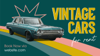 Vintage Car Rental Facebook event cover Image Preview