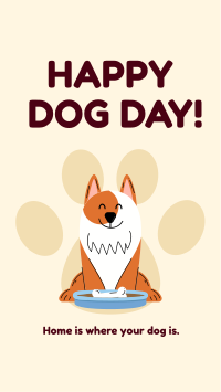 Smiling Dog Facebook Story Design
