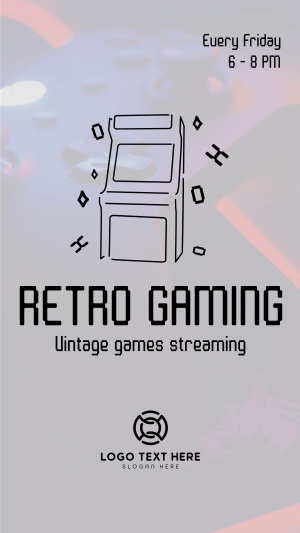 Retro Gaming Instagram story Image Preview