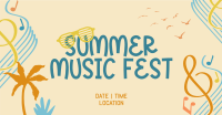 Fun Summer Playlist Facebook Ad Design