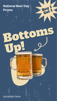 Bottoms Up Instagram story Image Preview