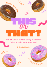 This or That Donuts Poster Preview