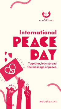 United for Peace Day Instagram story Image Preview