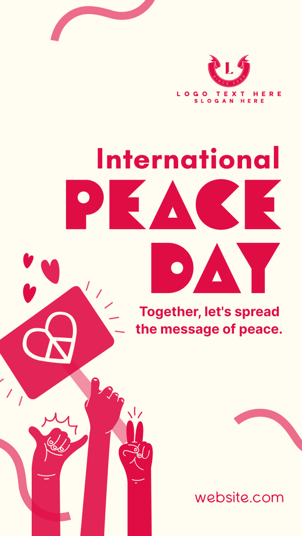 United for Peace Day Instagram Story Design