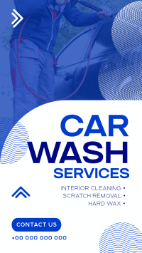 Minimal Car Wash Service TikTok video Image Preview