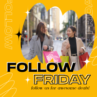 Awesome Follow Us Friday Instagram Post Design