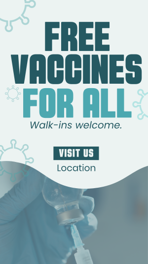 Free Vaccination For All Instagram story Image Preview