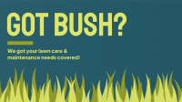 Bush Lawn Maintenance Facebook Event Cover Design