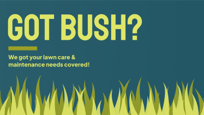 Bush Lawn Maintenance Facebook event cover Image Preview