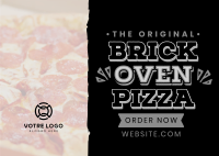 Fresh Oven Pizza Postcard Image Preview