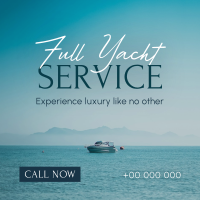 Serene Yacht Services Instagram Post Design