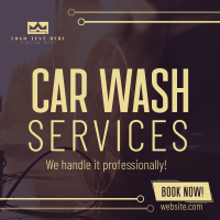 Car Wash Services Instagram Post Design