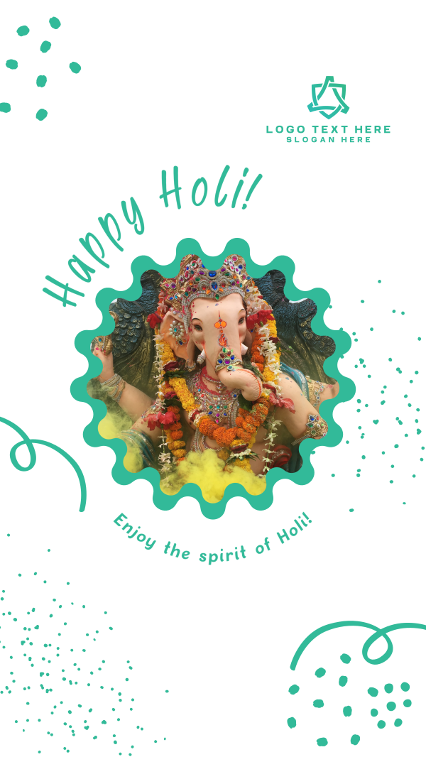 Happy Holi Celebration Facebook Story Design Image Preview