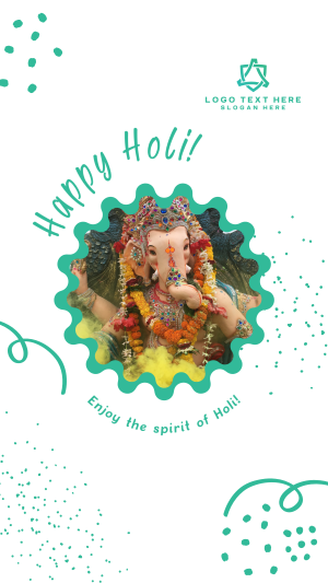Happy Holi Celebration Facebook story Image Preview