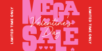 Valentine's Mega Sale Twitter Post Design