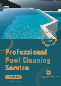 Pool Cleaning Service Flyer Design