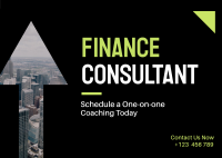 Finance Consultant Postcard Image Preview
